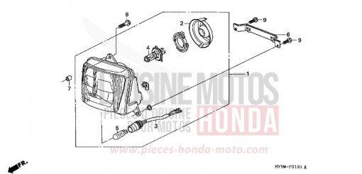 SCHEINWERFER (2) CB500SY de 2000
